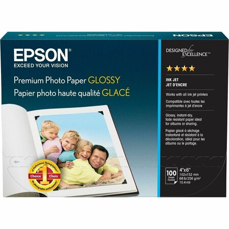 EPSON AMERICA PRINT Prem. Glossy Photo Paper 4x6 S041727
